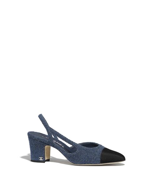 chanel slingback blue|Chanel slingback vintage.